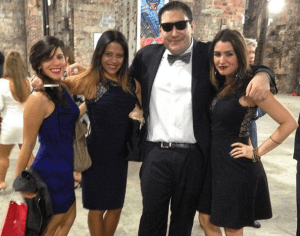 With Carolina Moreno (editor of Huffington Post), Lee Hernandez (contributer @ People.com) and Zuania Capo (editor in chief, Vivela.com) at the Exclusivelee.com launch party in NYC; October 2014